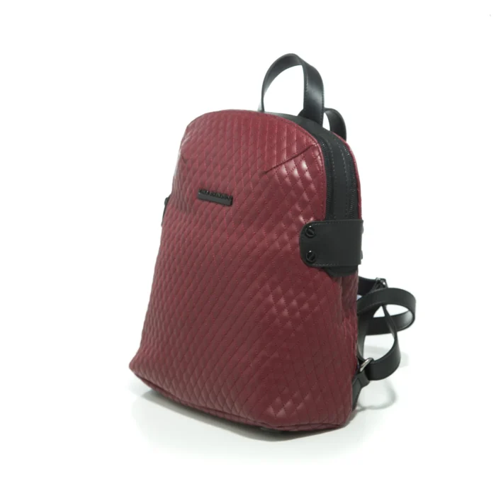 Biker Cap Backpack Γυναικείο Μπορντώ - Image 2