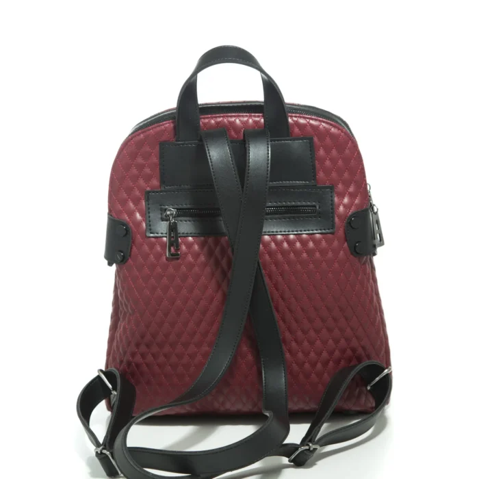 Biker Cap Backpack Γυναικείο Μπορντώ - Image 3