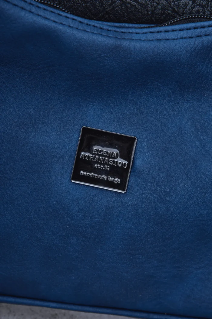 Retro Chain Baguette Bag Μπλε - Image 2