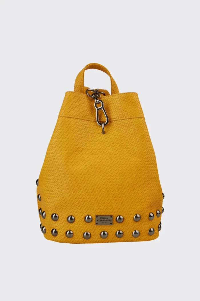 Black N' Metal Straw Backpack Γυναικείο Κίτρινο - Image 2