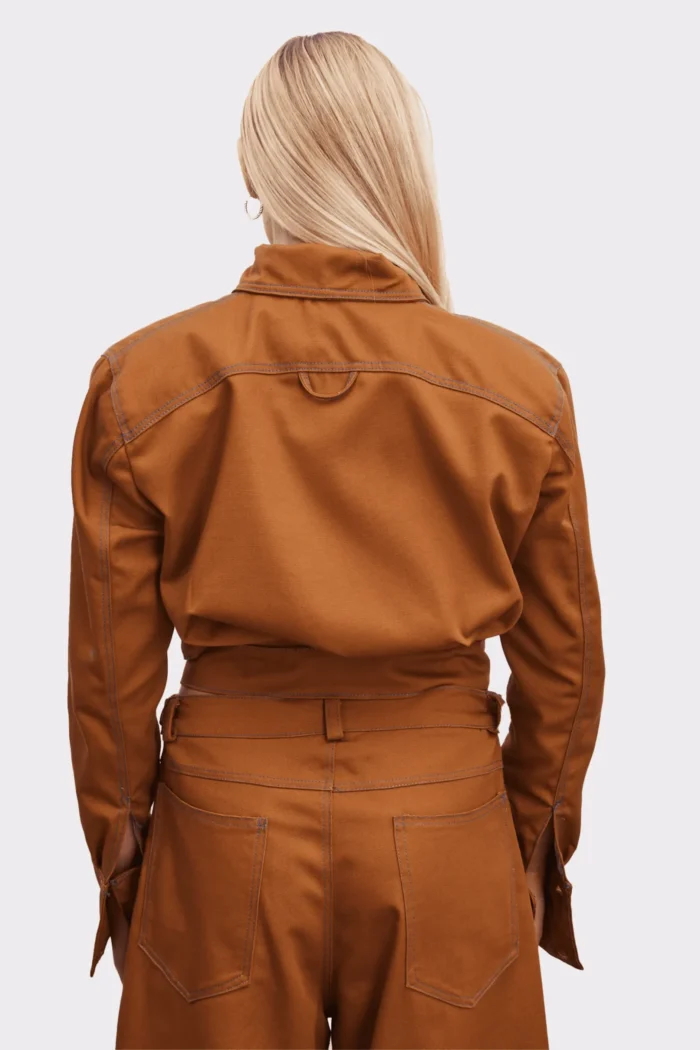 Andriana Crop Jacket Terracotta - Image 6