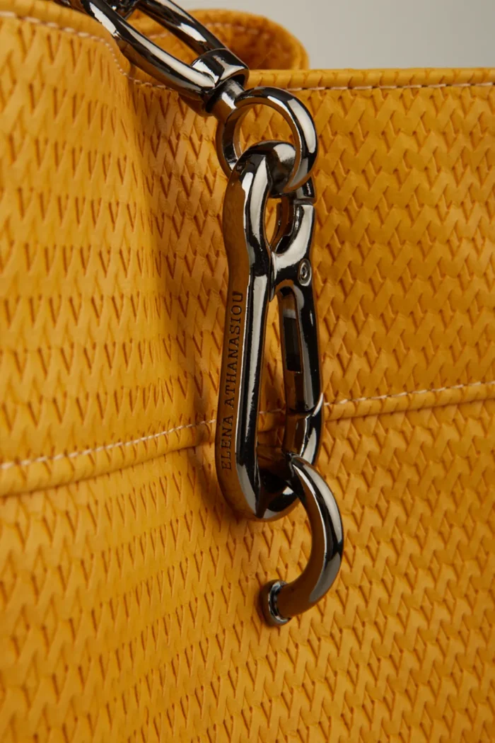 Black N' Metal Straw Backpack Γυναικείο Κίτρινο - Image 10