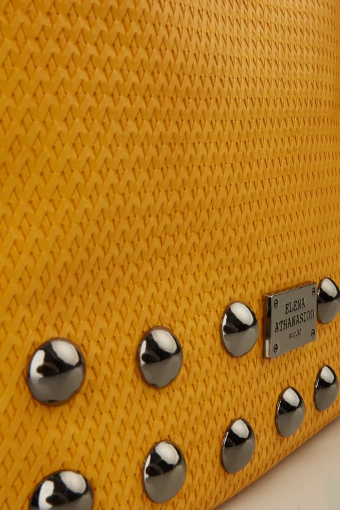 Black N' Metal Straw Backpack Γυναικείο Κίτρινο - Image 8