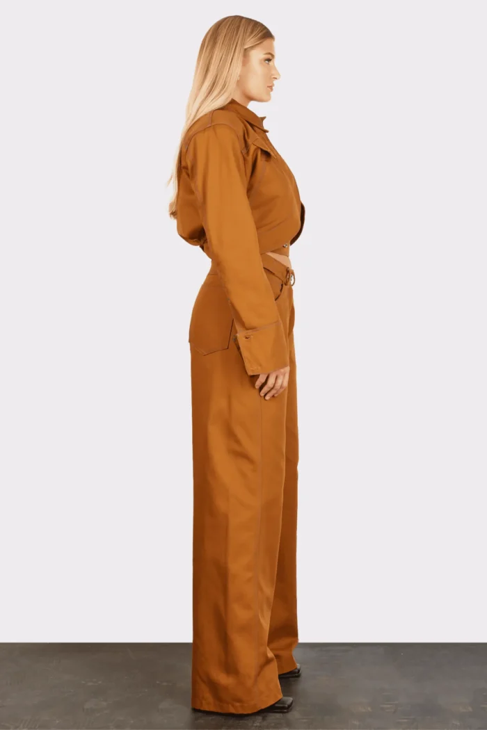 Andriana Crop Jacket Terracotta - Image 3