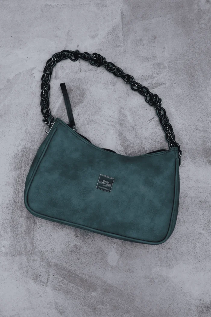 Retro Chain Baguette Bag Mint - Image 2