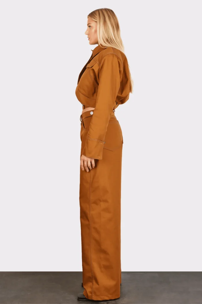Andriana Crop Jacket Terracotta - Image 2