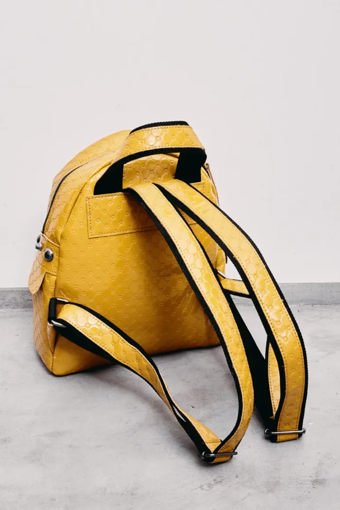 Retro Backpack Small Yellow - Image 8