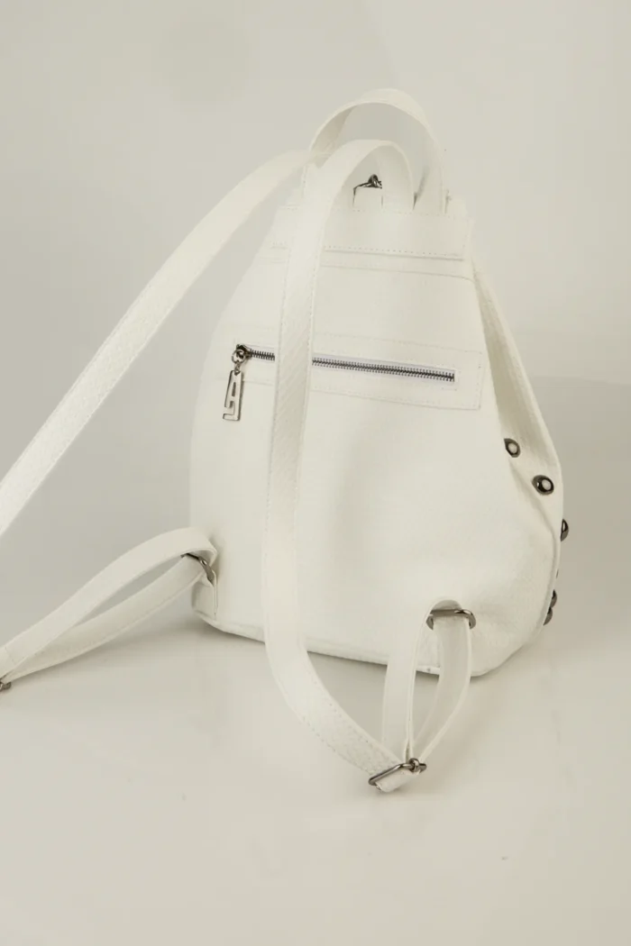 Black N' Metal Straw Backpack Γυναικείο Λευκό - Image 4