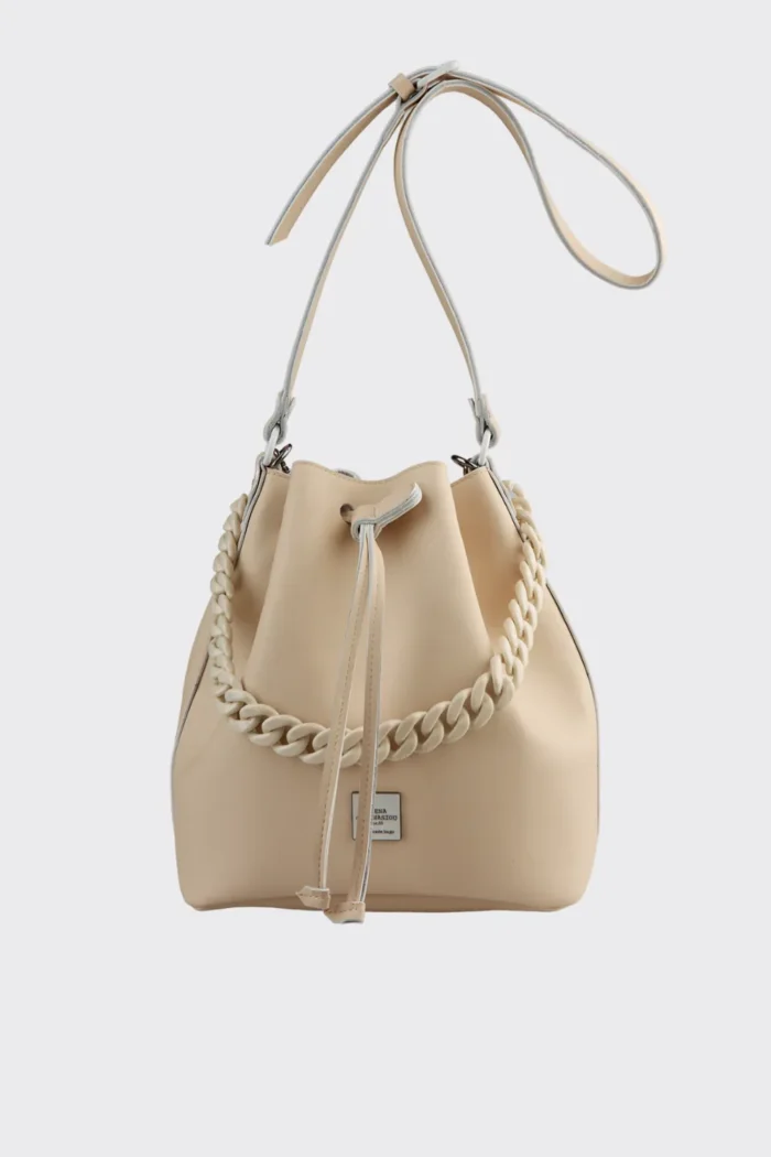 Chain Pouch Bag Creme - Image 1