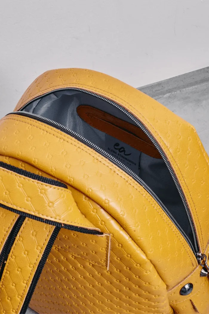 Retro Backpack Small Yellow - Image 5