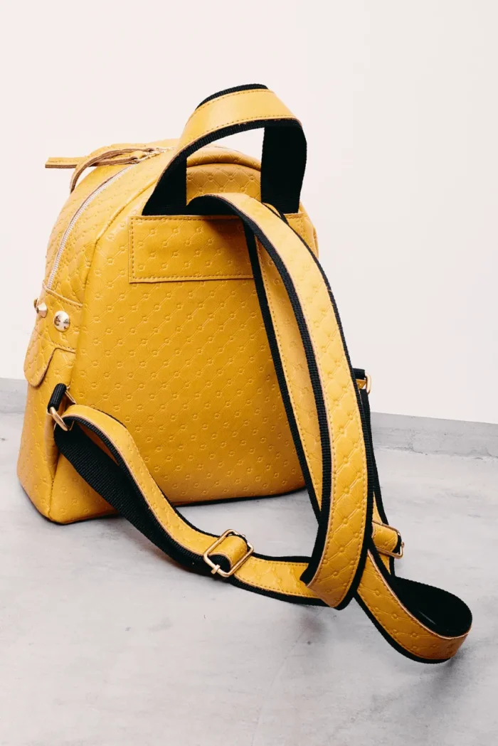 Retro Backpack Small Yellow - Image 7