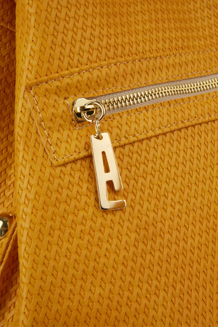 Black N' Metal Straw Backpack Γυναικείο Κίτρινο - Image 5