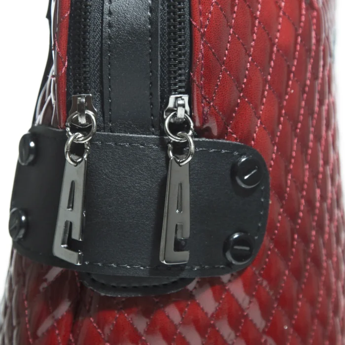 Biker Vinyl Backpack Γυναικείο Βουργουνδί - Image 7