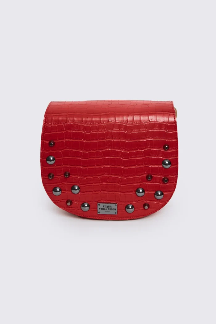 Croco Τσάντα Χιαστι Κοκκινη Xl - Image 2