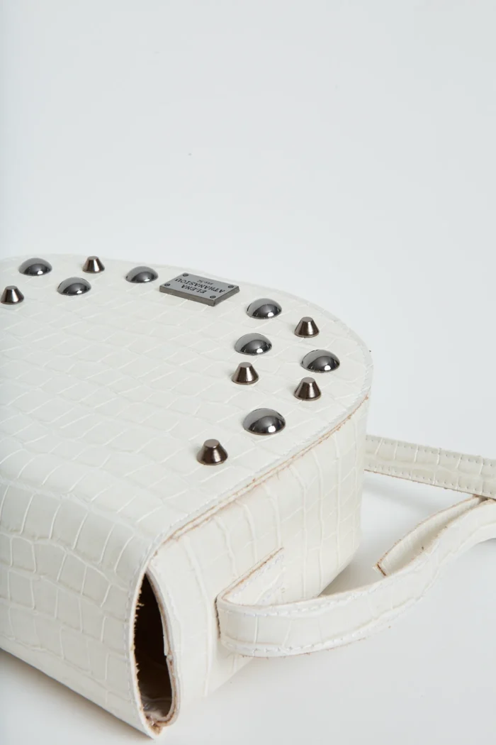 Croco Τσάντα Χιαστι Λευκο Xl - Image 4