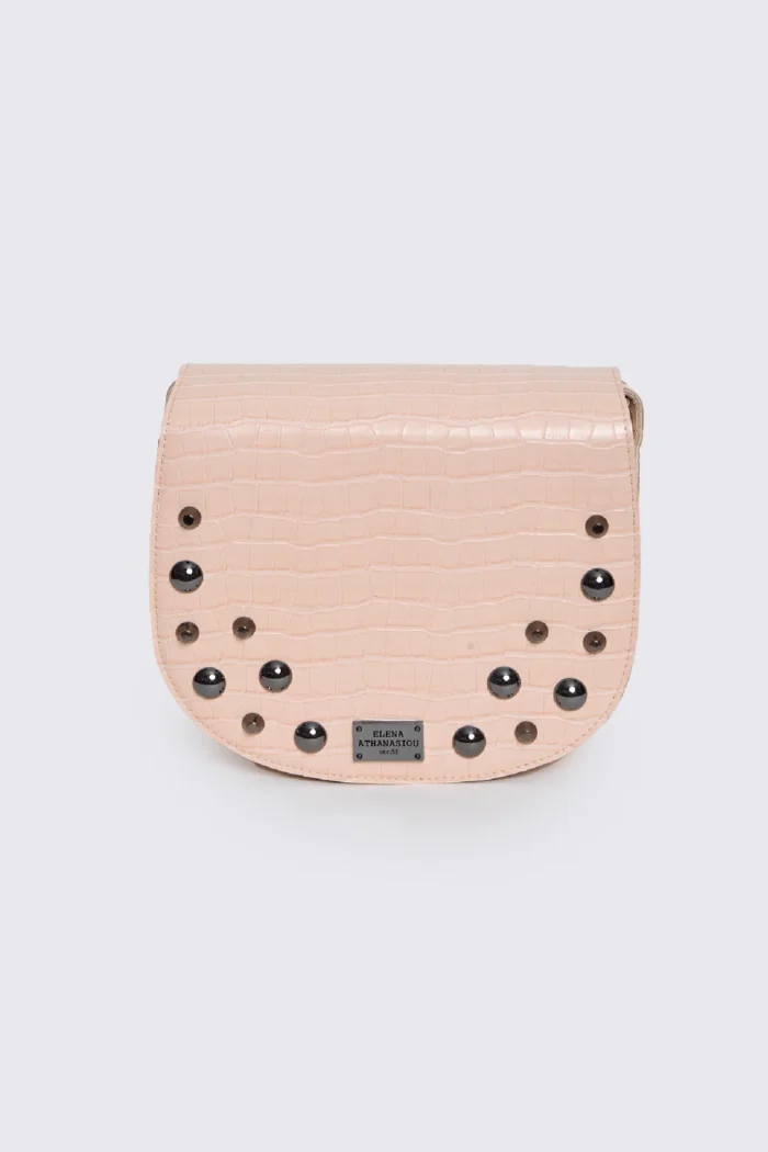 Croco Τσάντα Χιαστι Ροζ Xl - Image 2