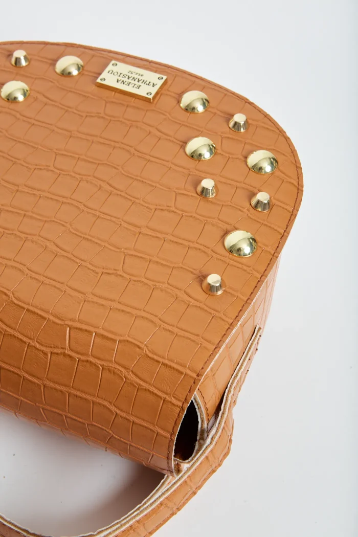 Croco Τσάντα Χιαστι Κονιακ Xl - Image 4