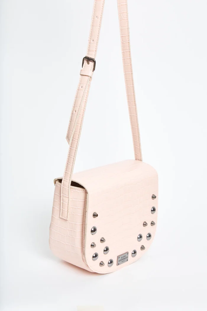 Croco Τσάντα Χιαστι Ροζ Xl - Image 3