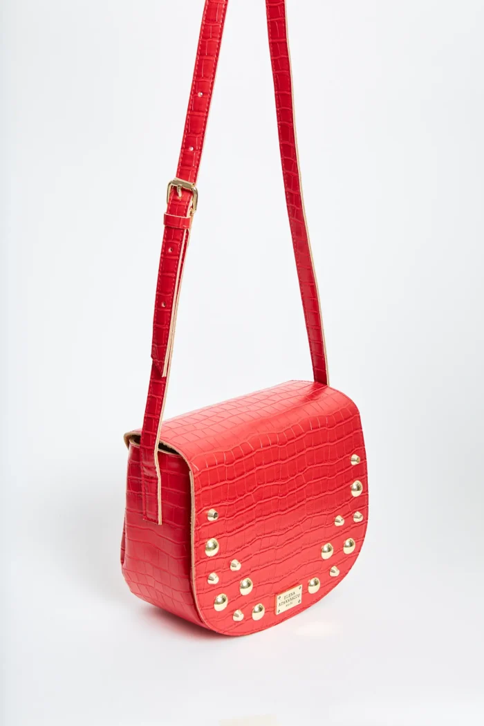 Croco Τσάντα Χιαστι Κοκκινη Xl - Image 3