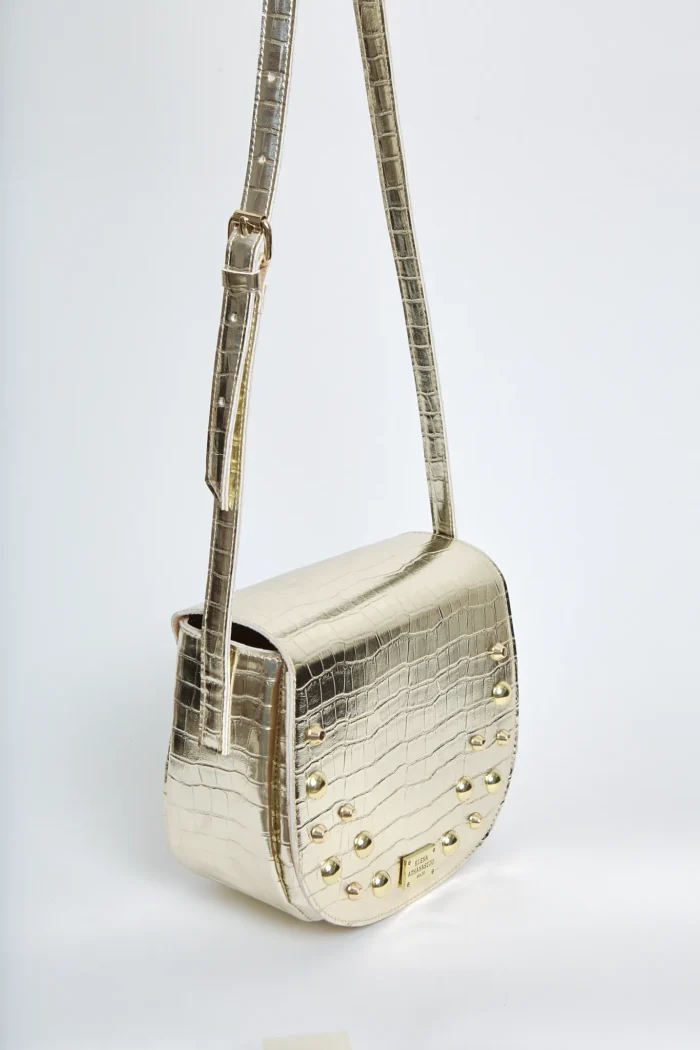 Croco Τσάντα Χιαστι Gold Xl - Image 3