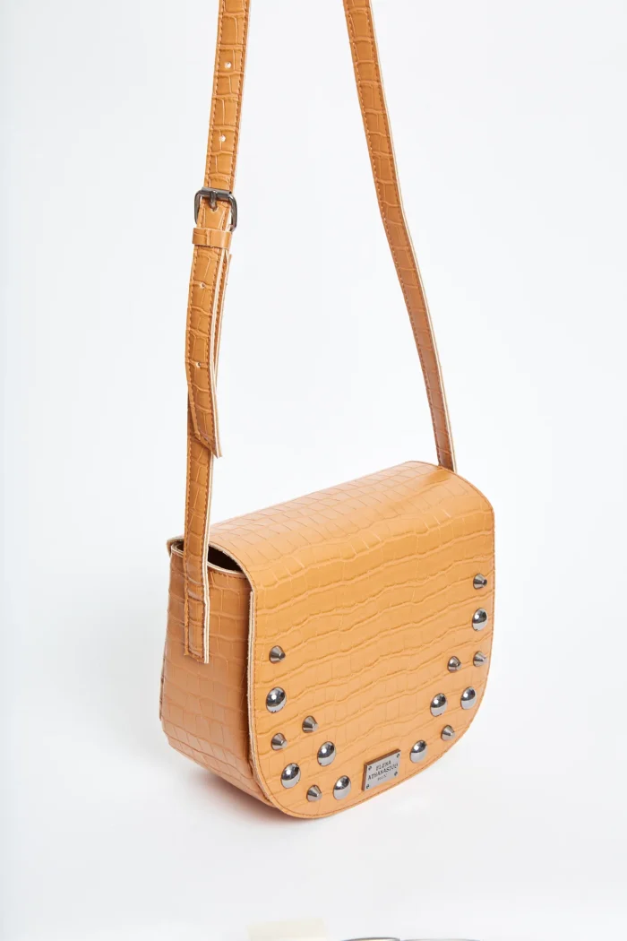 Croco Τσάντα Χιαστι Κονιακ Xl - Image 3