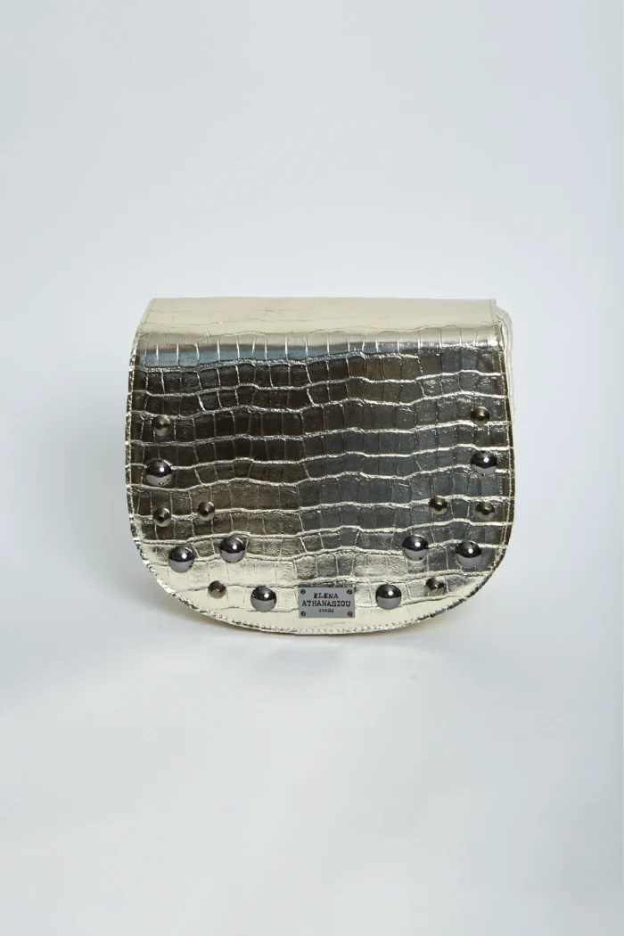 Croco Τσάντα Χιαστι Gold Xl - Image 2