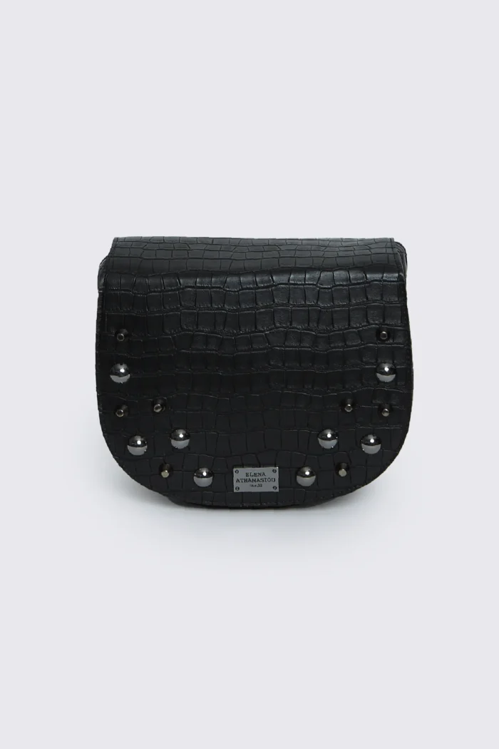 Croco Τσάντα Χιαστι Μαυρη Xl - Image 2