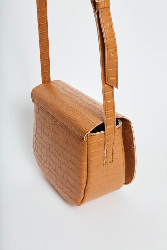 Croco Τσάντα Χιαστι Κονιακ Xl - Image 6