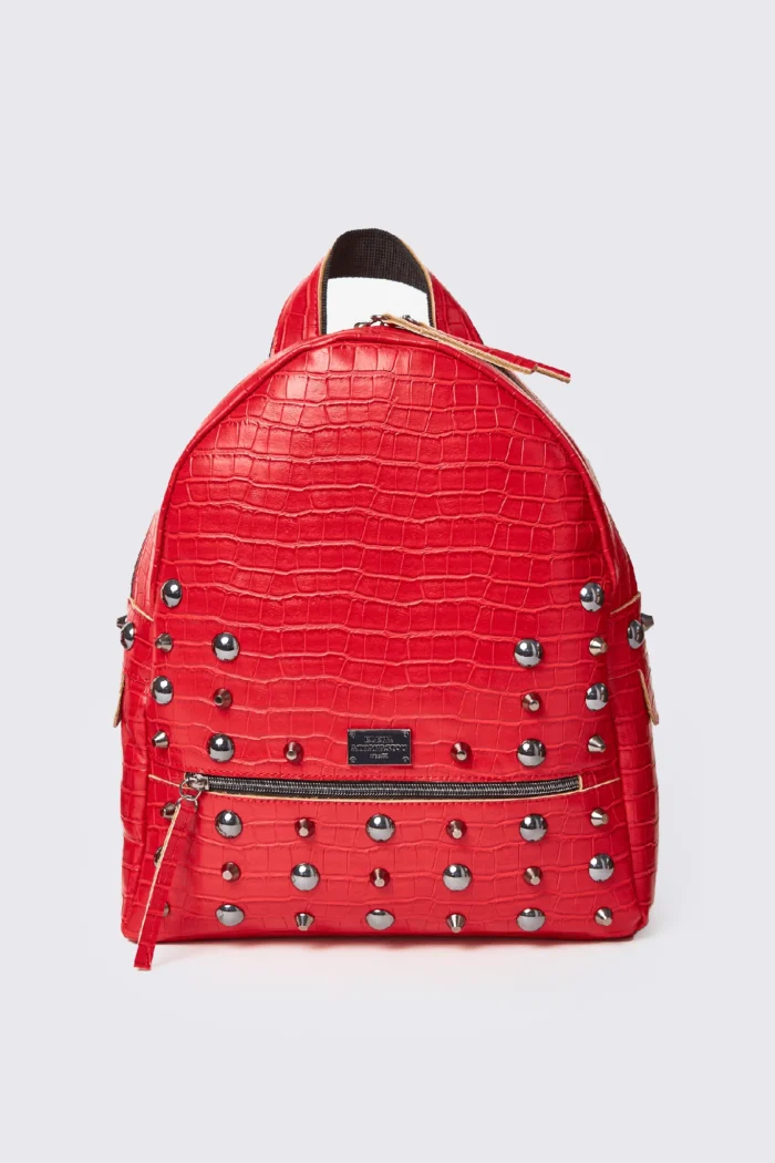Croco Backpack Large Red - Image 2
