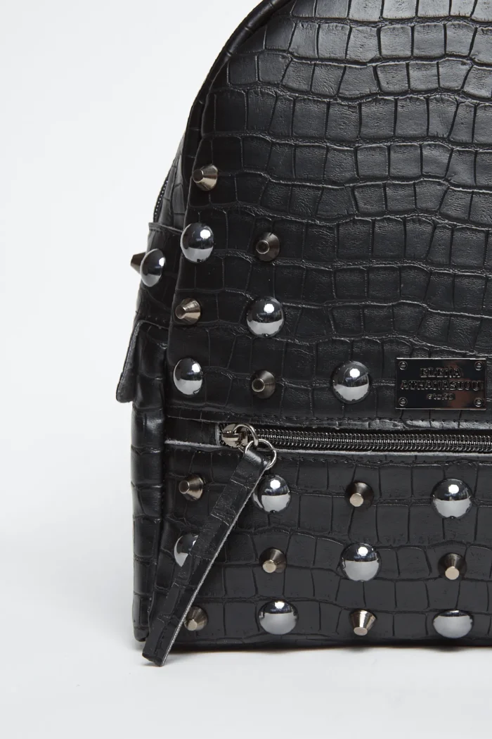 Croco Backpack Γυναικείο Μαύρη Large - Image 5