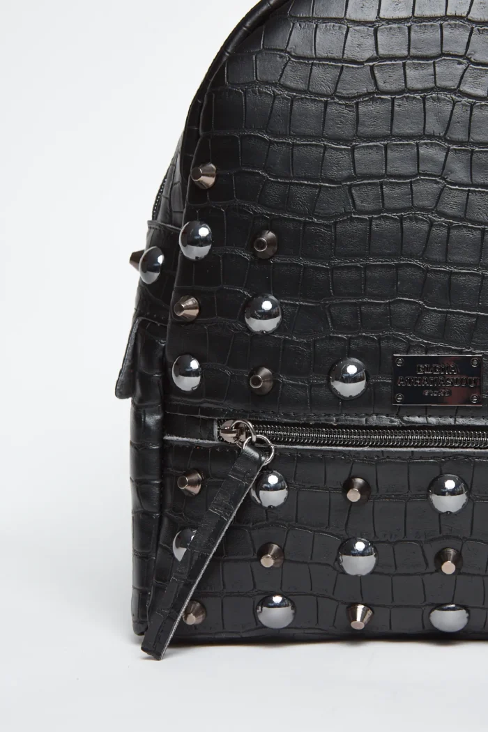 Croco Backpack Γυναικείο Μαύρη Small - Image 4