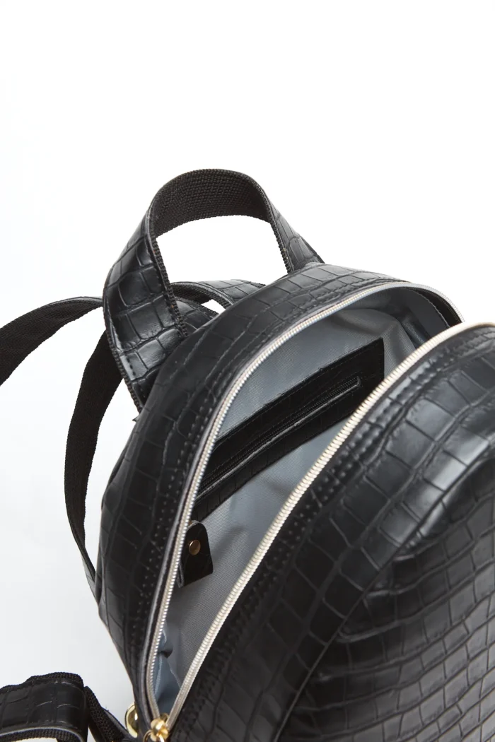 Croco Backpack Γυναικείο Μαύρη Small - Image 6