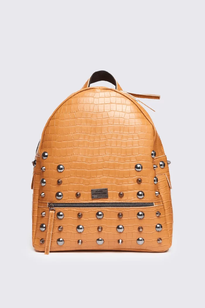 Croco Backpack Large Cognac - Image 2