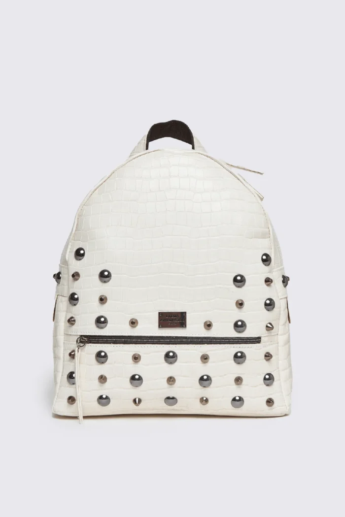 Croco Backpack Large White - Image 2