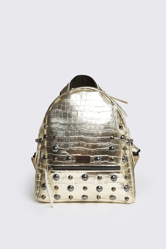 Croco Backpack Γυναικείο Χρυσό Small - Image 2