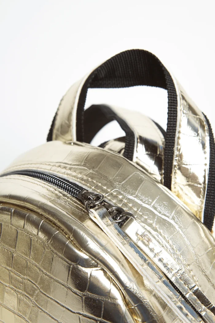 Croco Backpack Γυναικείο Χρυσό Small - Image 4