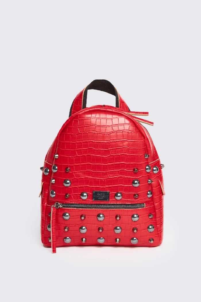Croco Backpack Small Red - Image 2