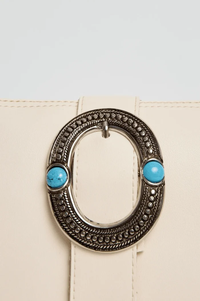 In The Island Clutch Bag Creme - Image 3