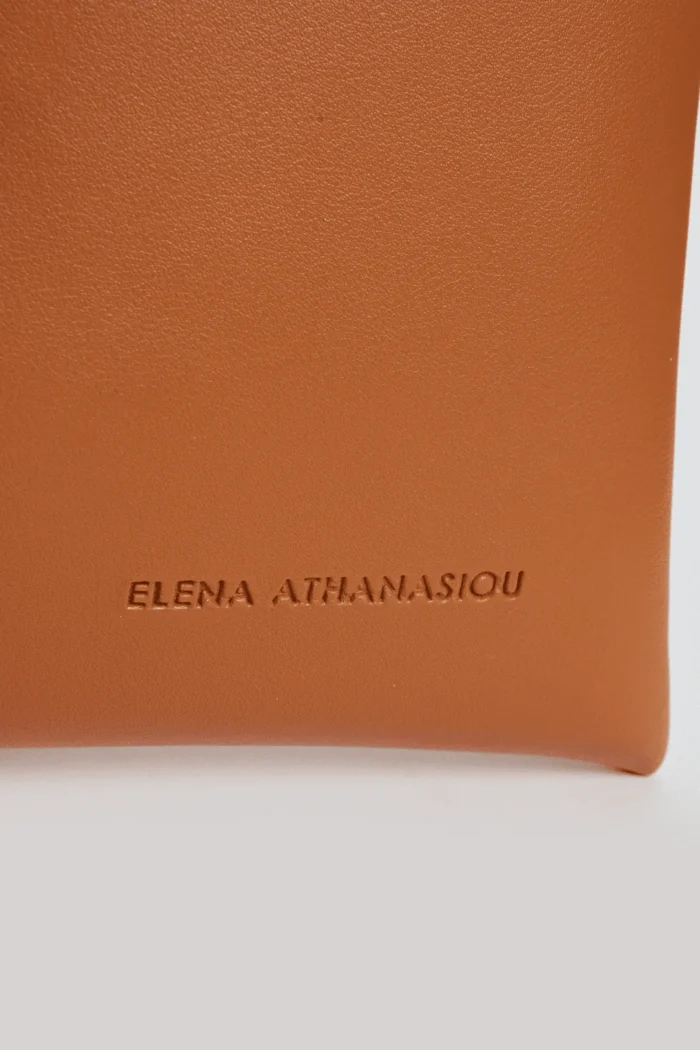 In The Island Clutch Bag Cognac - Image 6