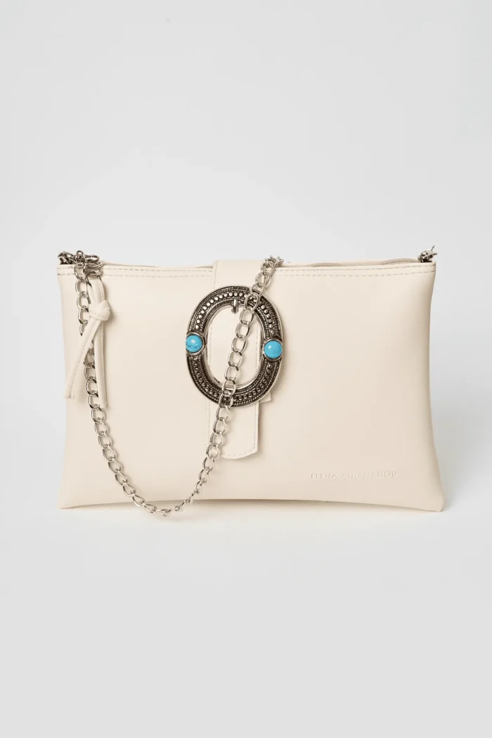 In The Island Clutch Bag Creme - Image 2