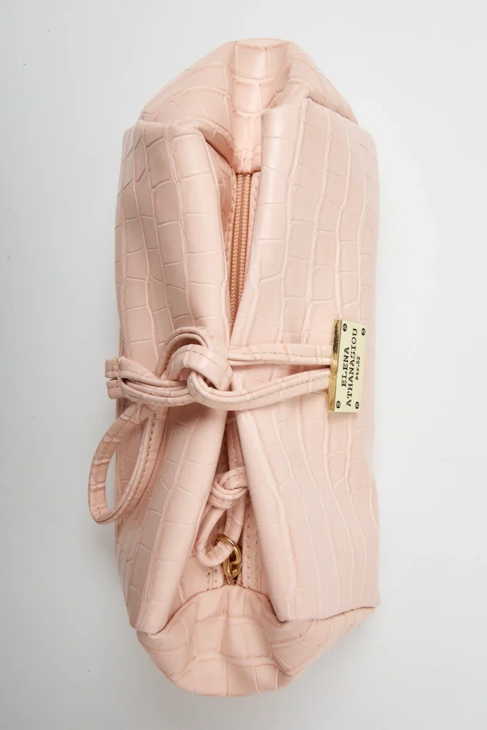 Croco Lunchbag Pink - Image 3