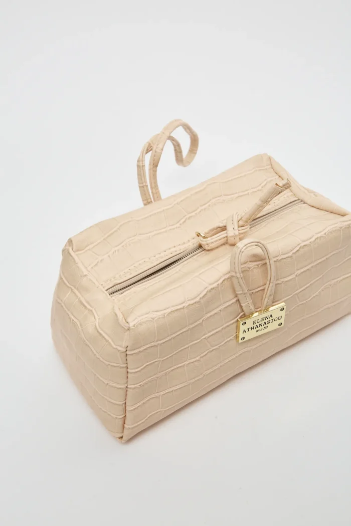 Croco Lunchbag Creme - Image 2