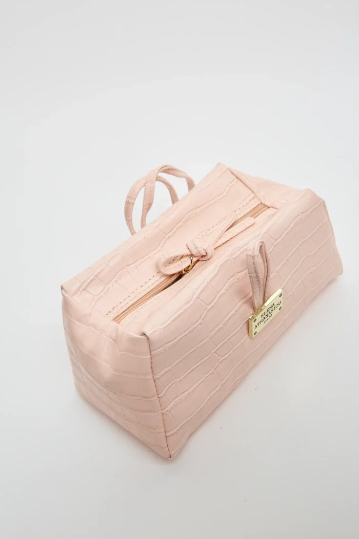 Croco Lunchbag Pink - Image 2