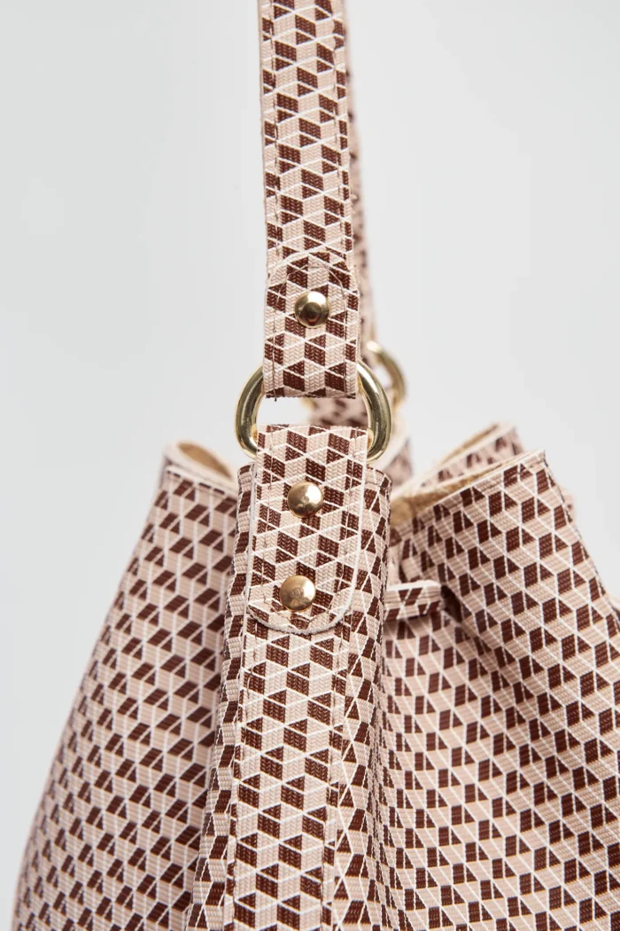 Cube Pouch Bag Καφέ - Image 3