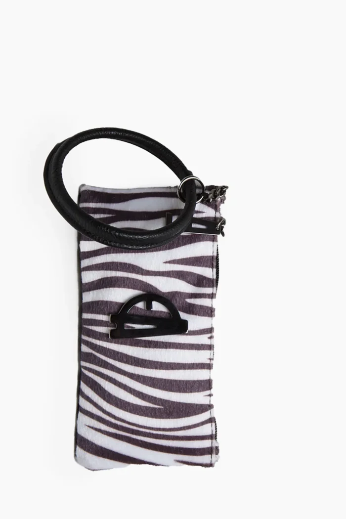 Bracelet Phone Wallet Zebra White - Image 1