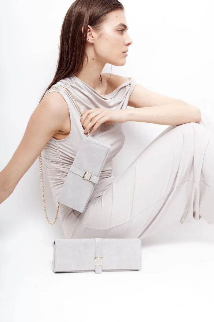 Feminine Clutch Small Ice Grey - Image 2