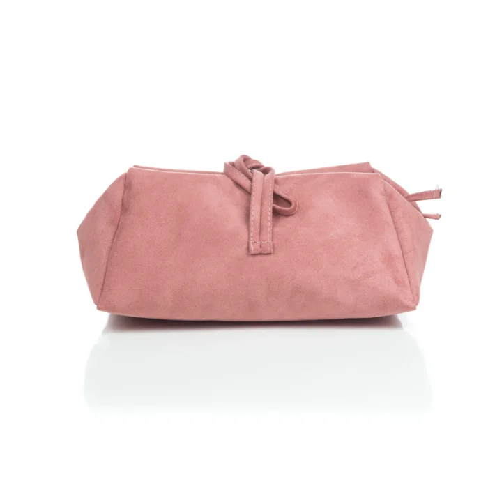 Lunchbag Suede Τσάντα Εξοδου Ροζ Large - Image 3