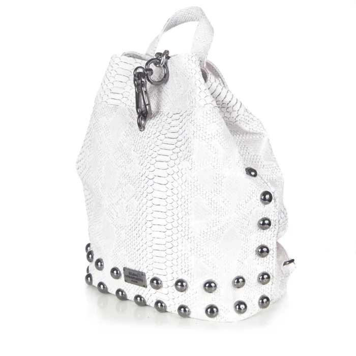 Backpack Croco Pattern White - Image 5