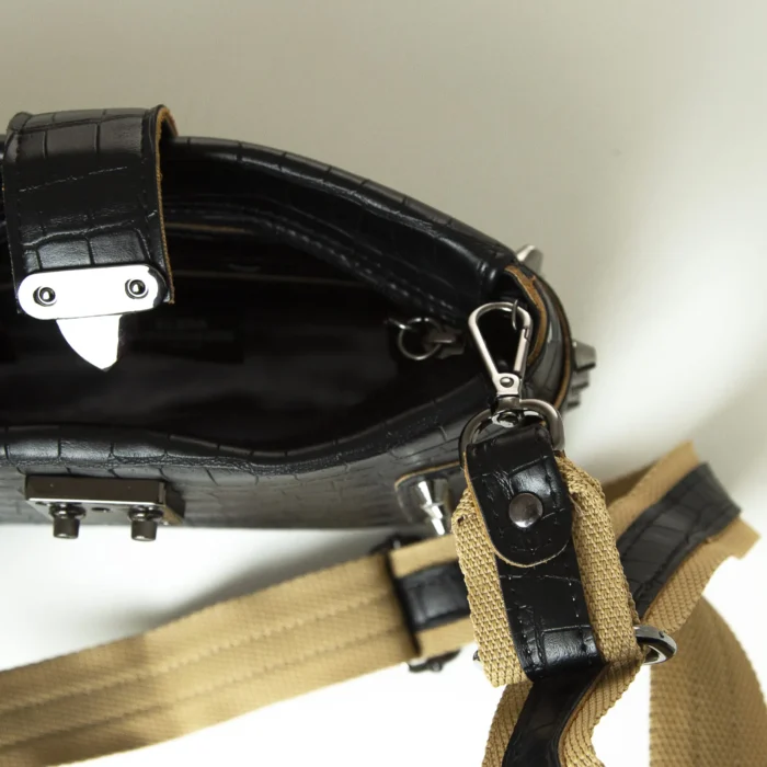 City Lady Croco Clutch Bags Μαυρη - Image 5