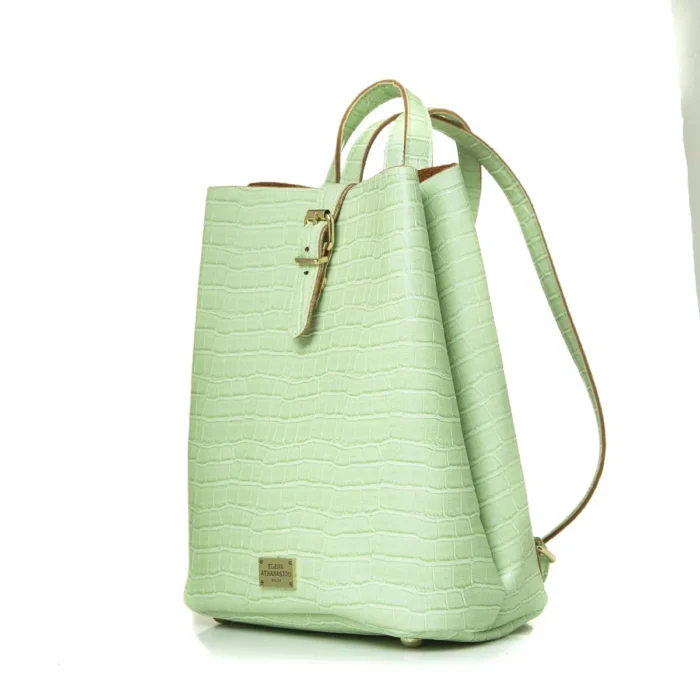 Backpack Croco Pattern Mint - Image 2